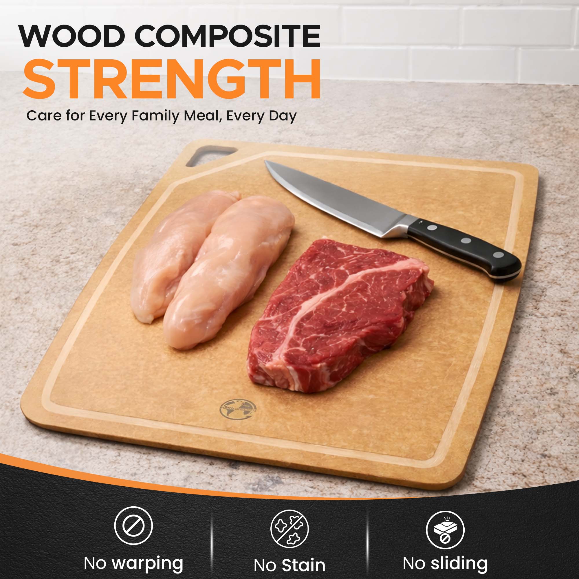 Juice groove cutting board